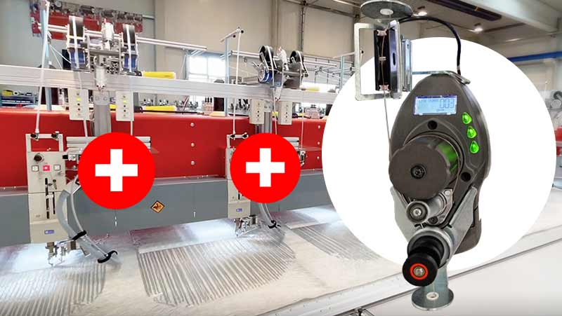 Digitale Spannungskontrolle und Laserführung im Stickprozess