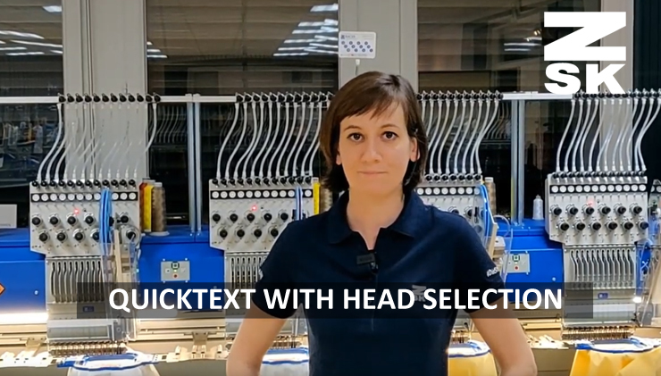 ZSK Stickmaschinen - Quicktext